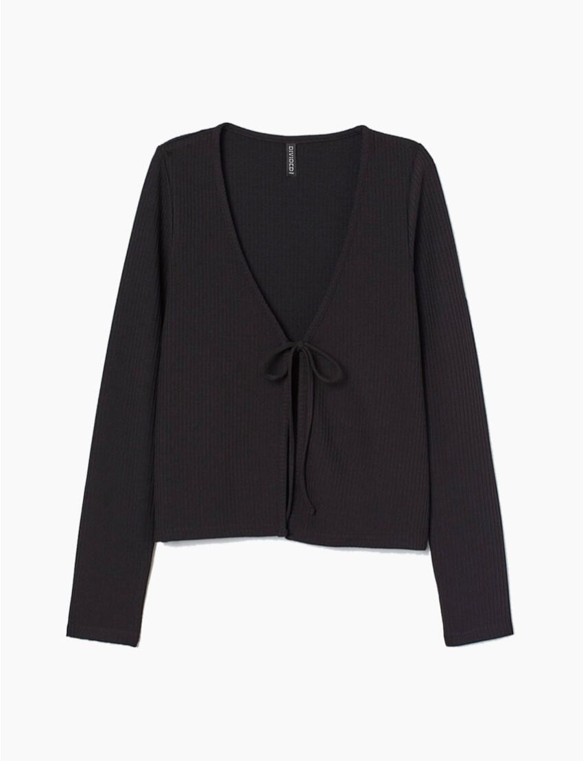 Ribbed Cardigan